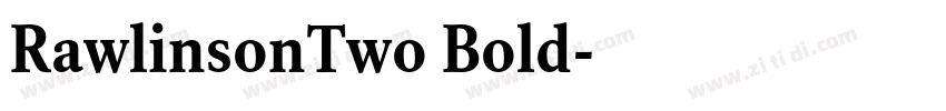 RawlinsonTwo Bold字体转换